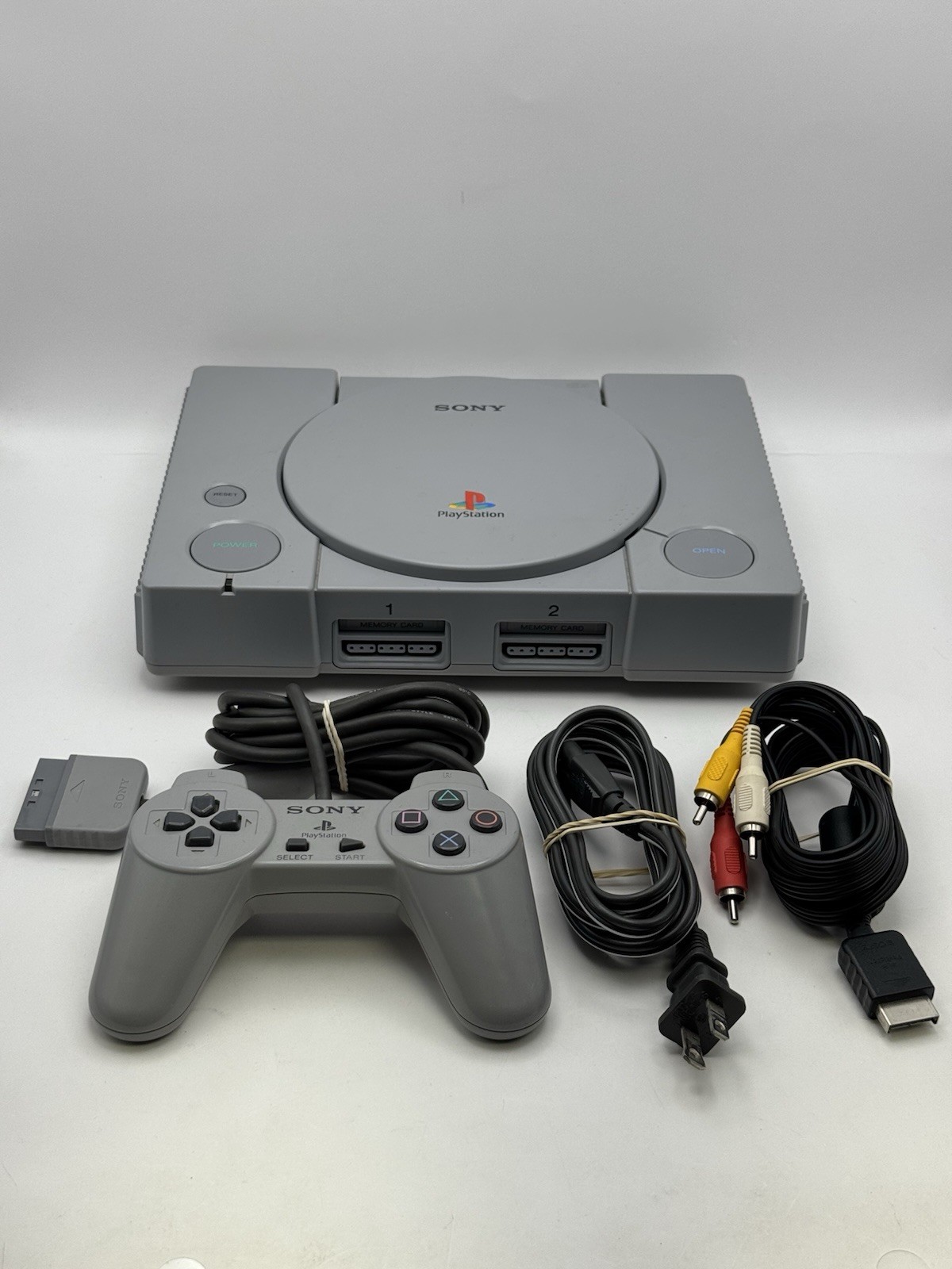 Sony PlayStation 1 Video Game Console – Gray. Works 100%. See Photos.