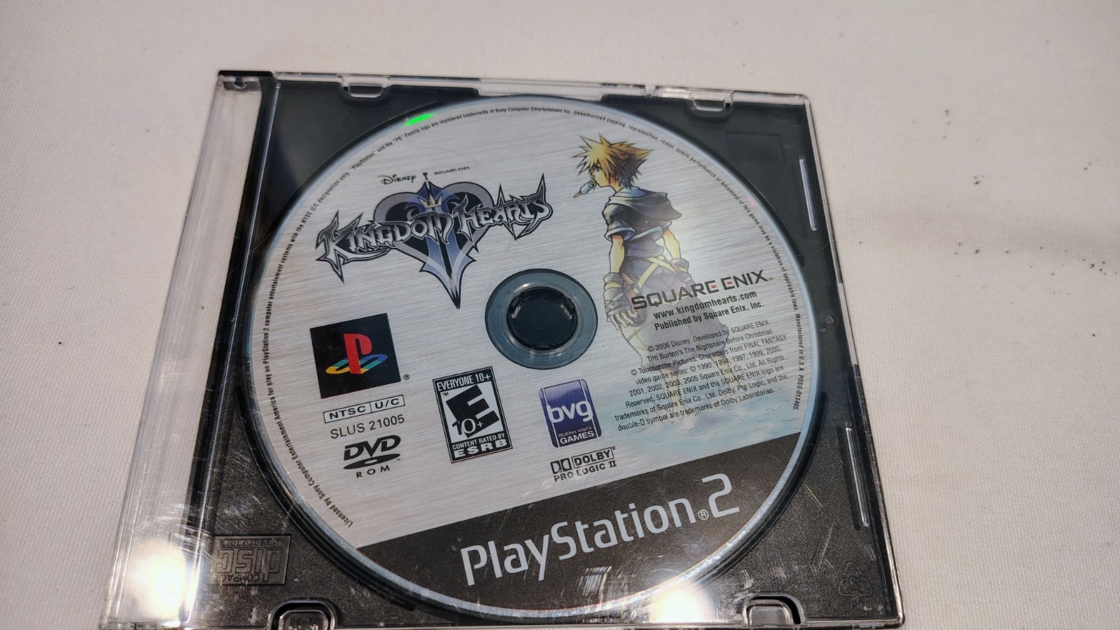 PS2 SLIM CONSOLE & ACCESSORIES W/MEMORY CARD/REMOTE & 6 GAMES – KINGDOM HEARTS +