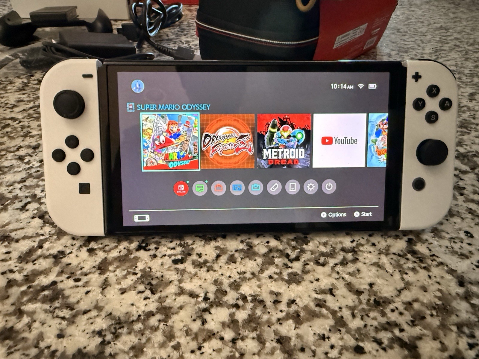 Nintendo Switch OLED Model 64GB White Console w/ Joy-Con, HDMI, Power & Box