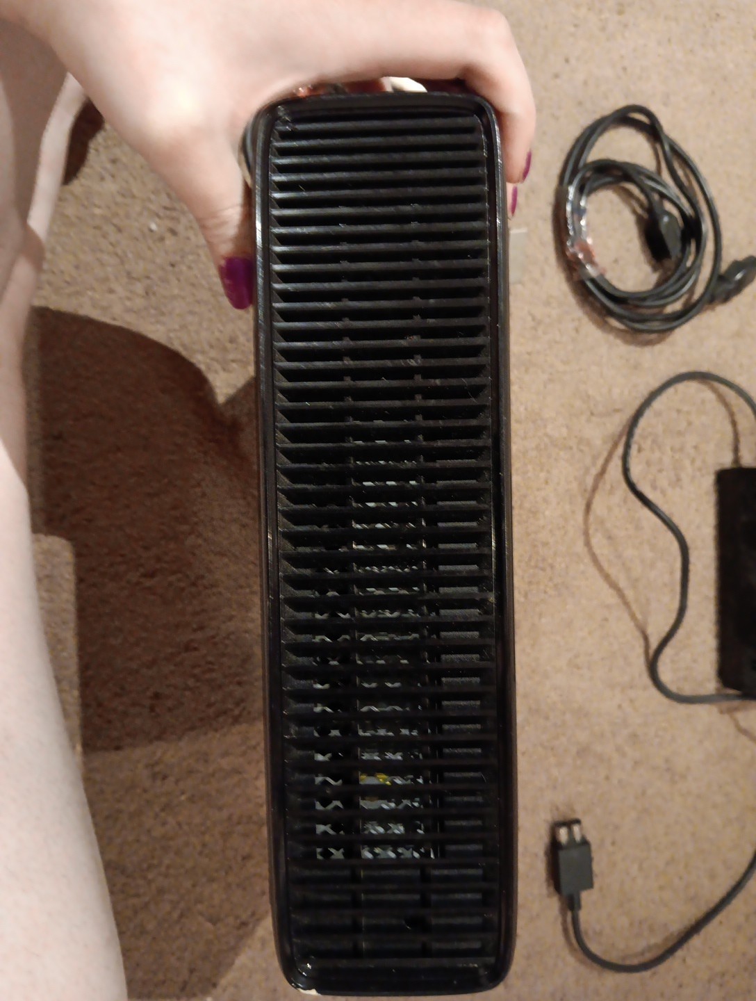 Microsoft Xbox 360 S Black Console – Tested Works – Read Description