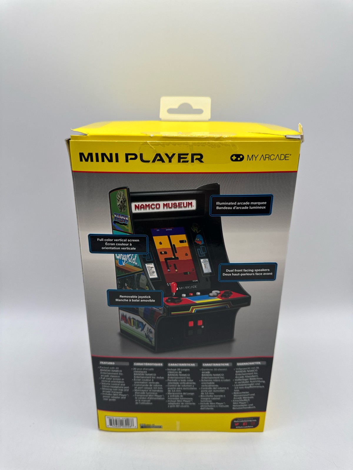 My Arcade 10in Mini Player Arcade Machine 20 Built In Games 4.25in Display Black