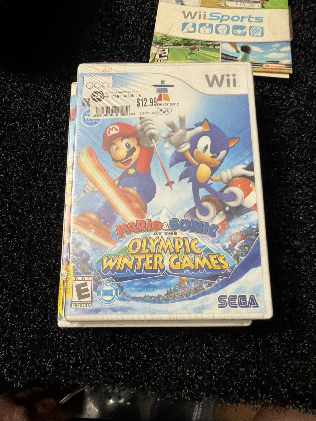 Nintendo Wii Black Console System With Cords Wii Remote Bundle RVL -101 Tested