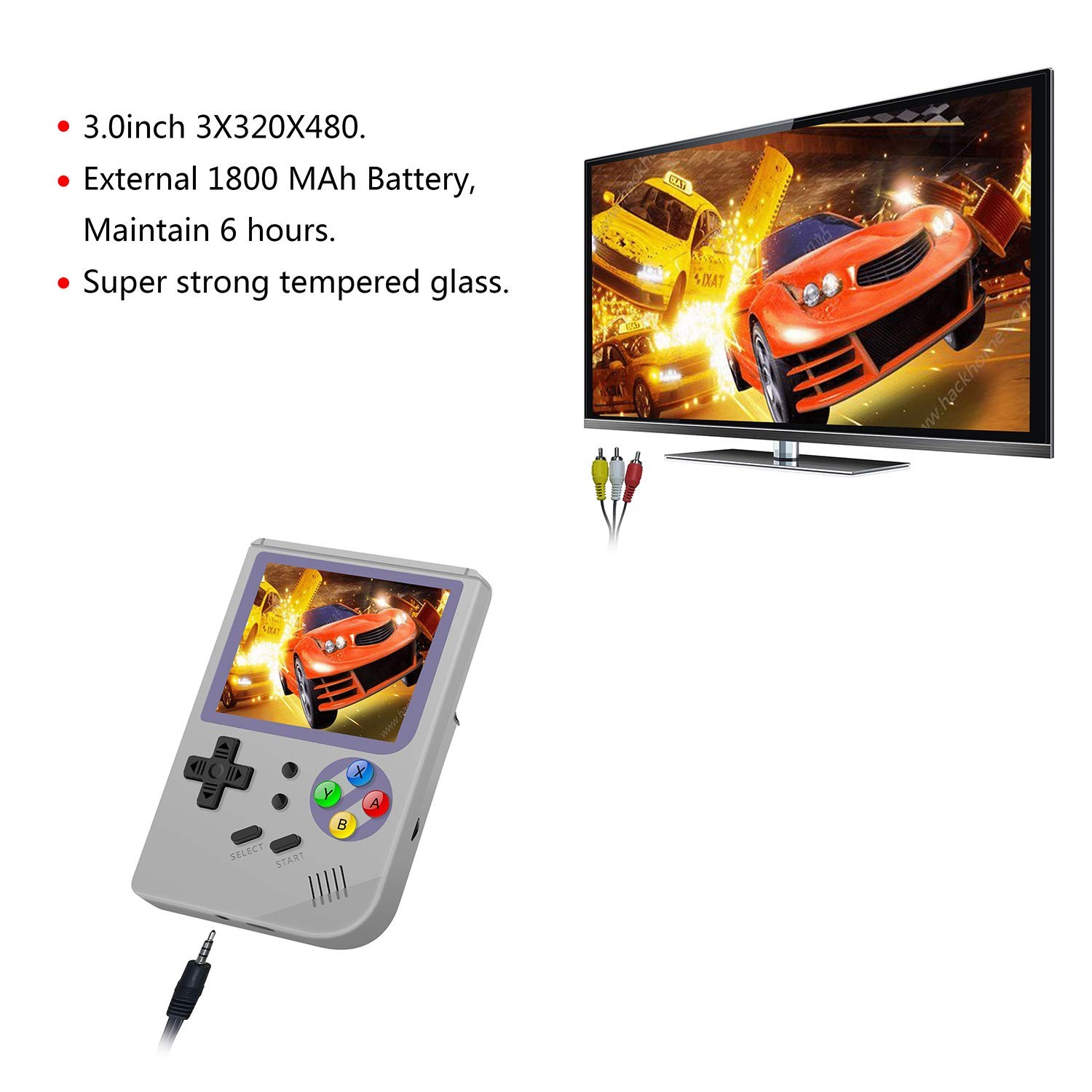 RG300 Handheld Game Console – Portable Device With 64G TF Card, 5000 Classic …