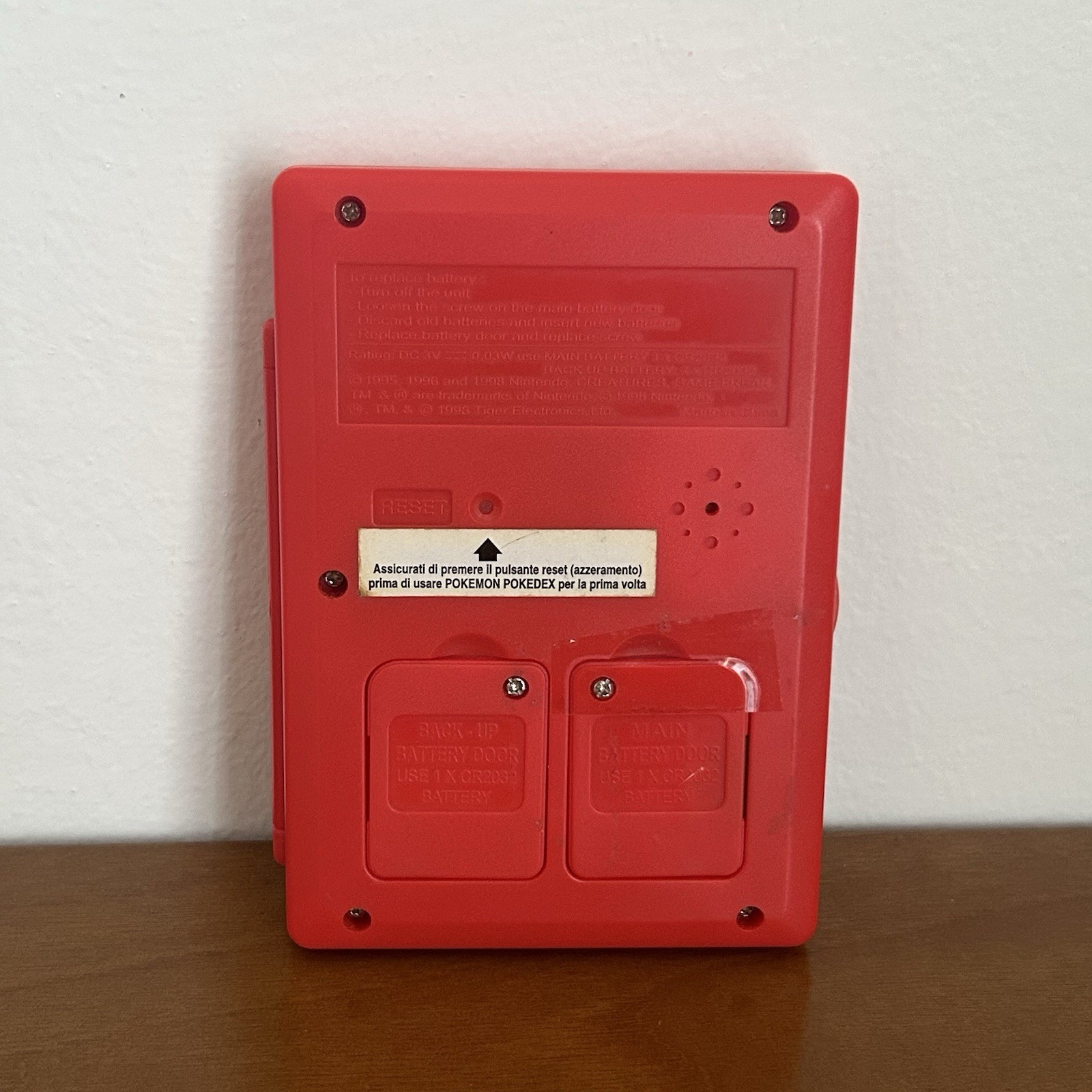 Pokedex First Generation 1998 – Pokedex Tiger Italian Version Great Condition