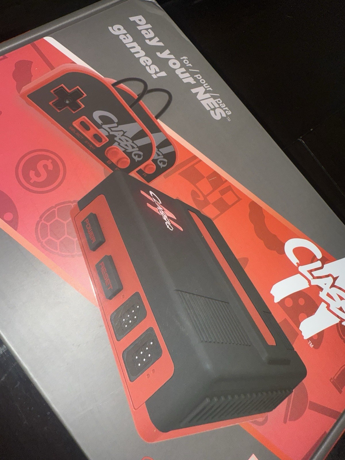Old Skool Classiq N NES Console Black/Red w/ 2 Controllers Composite AV Output