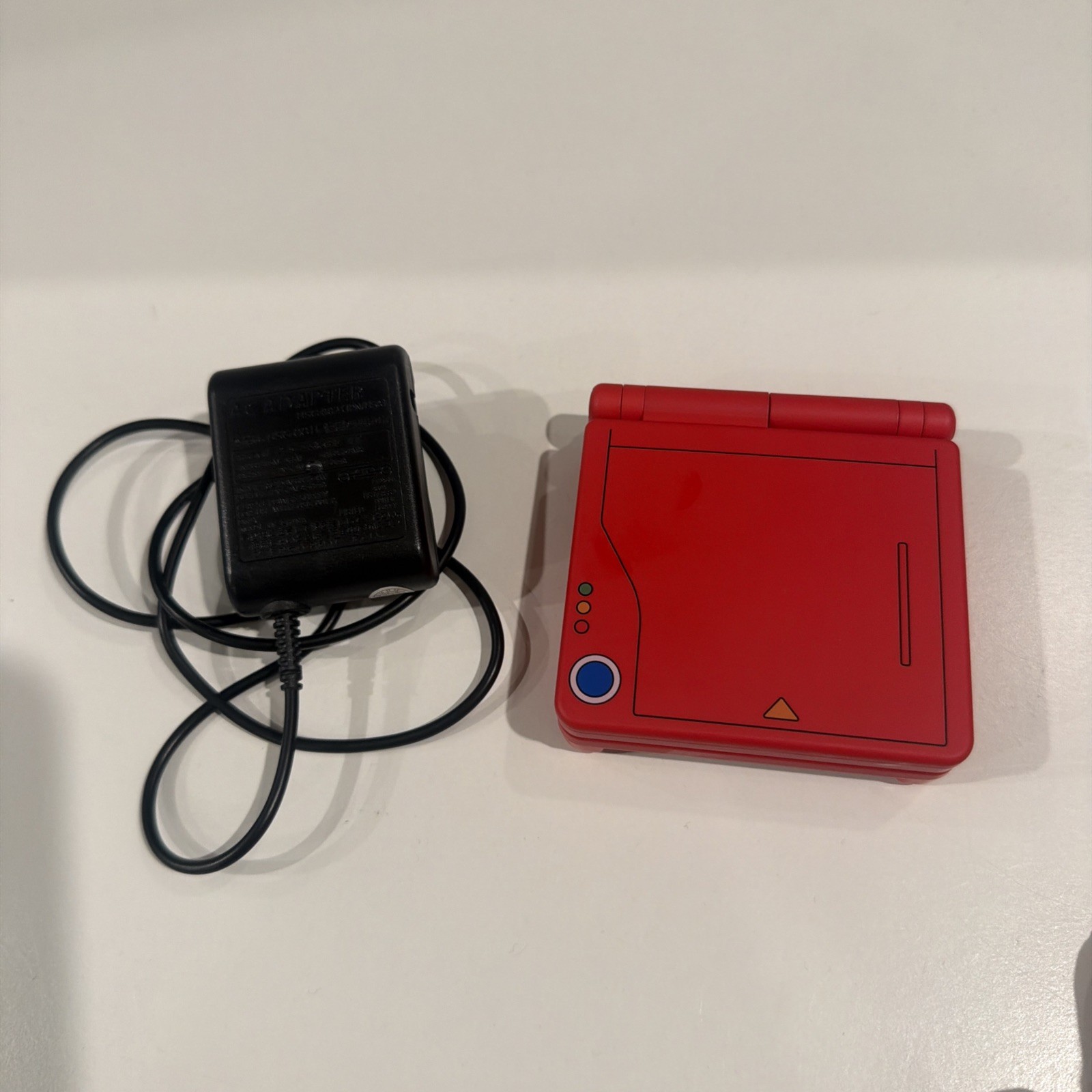 Nintendo Gameboy Advance SP AGS-001 Pokedex Shell Handheld – For Parts or Repair