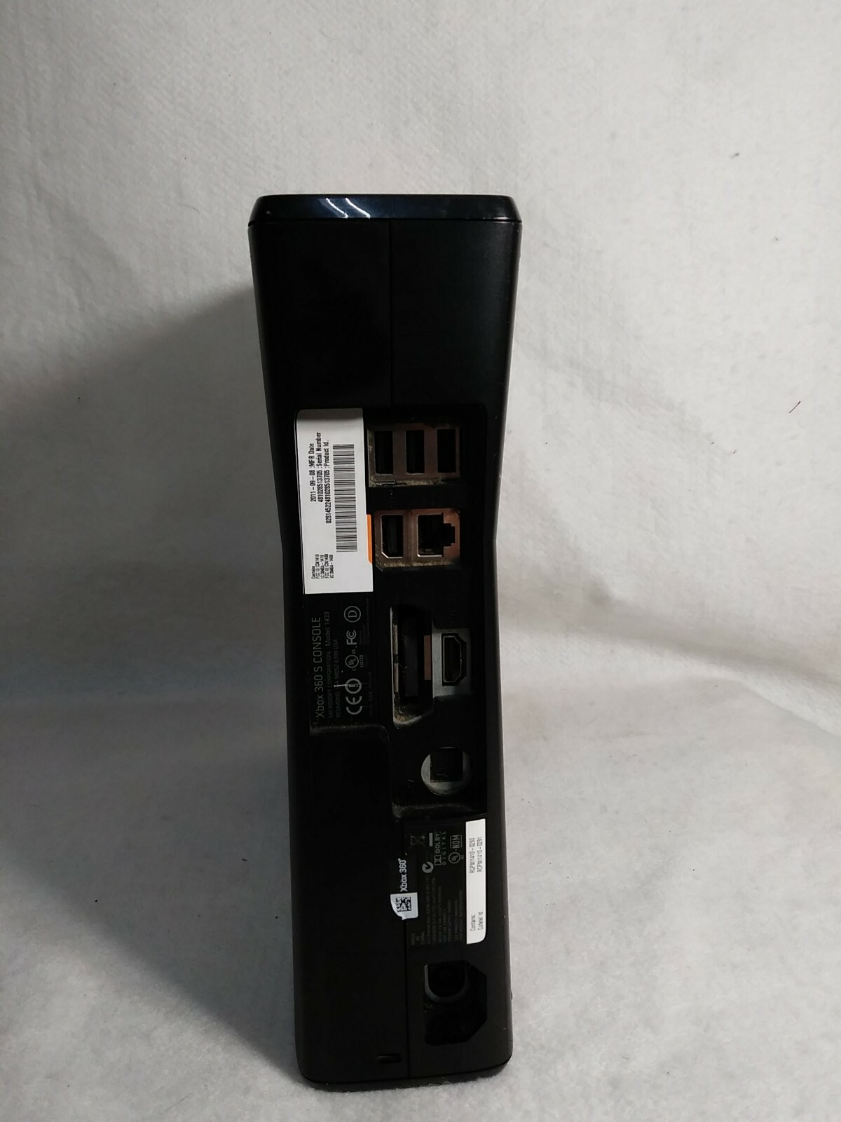 Xbox 360 S No Hard Drive Matte Black Console Only Model 1439 Slim