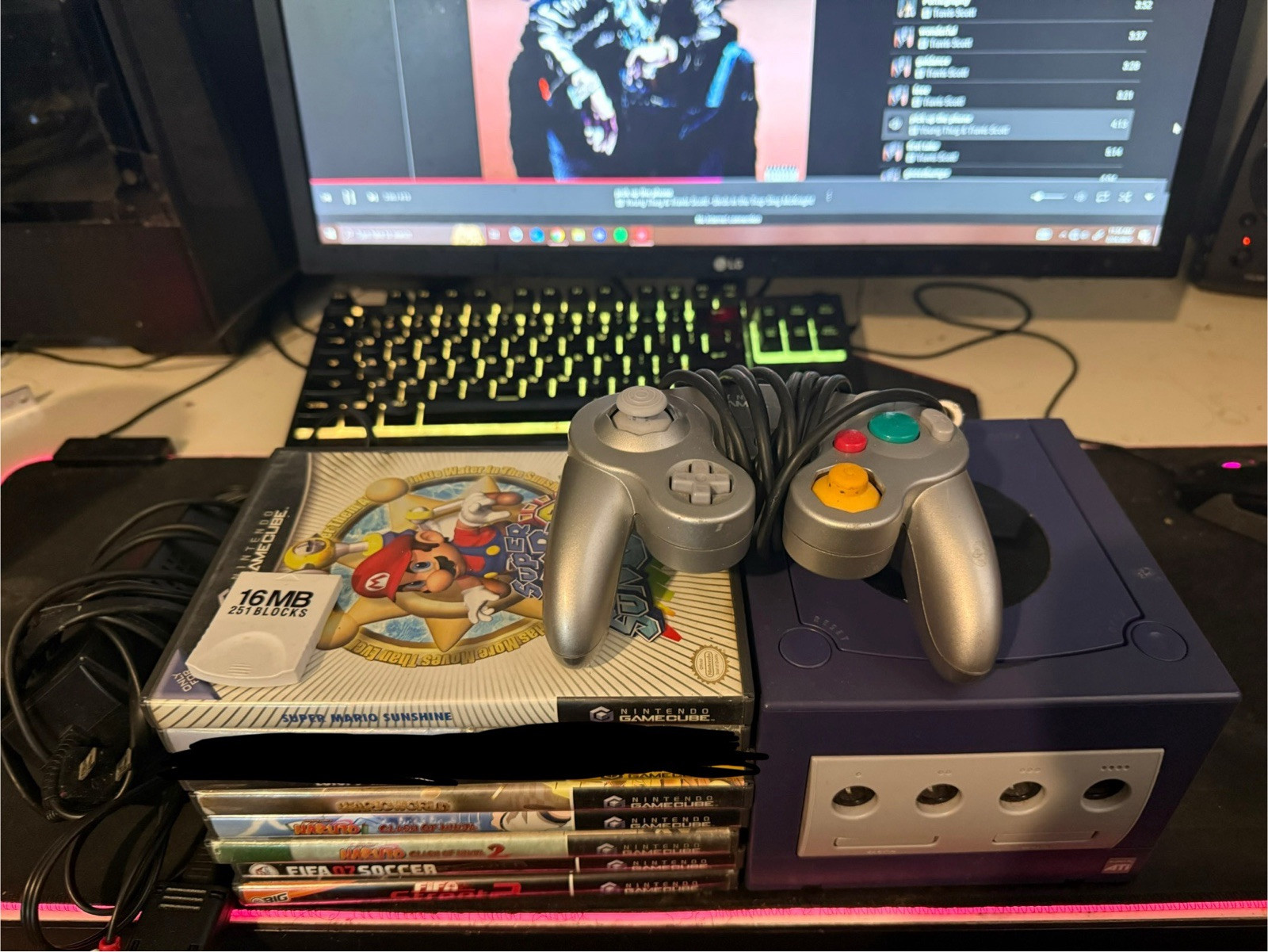 GameCube Bundle With 6 Games 1 Controller 16mb Memory Slot