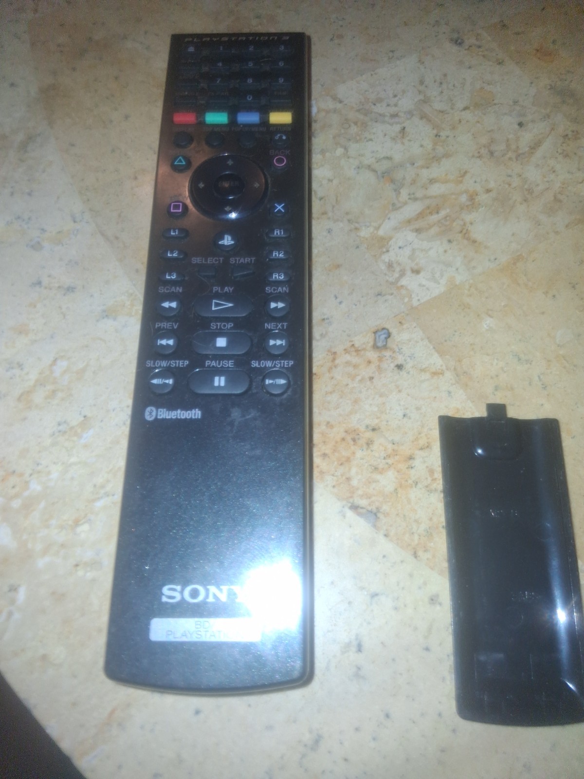 Official Sony BD PlayStation Blu-ray Bluetooth Remote Control CECHZR1U used