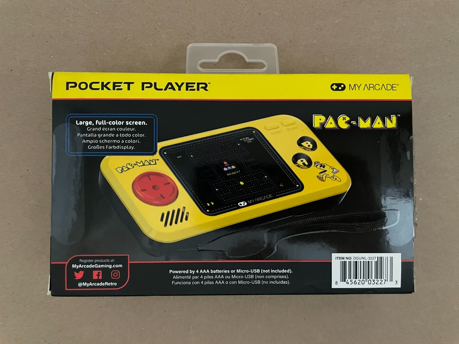 My Arcade PAC-MAN Pocket Player Portable Handheld 3 Video Games – Open Box