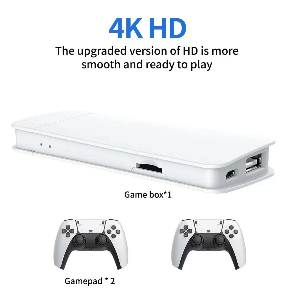 Mini TV Game Console, Wireless Controllers, Retro HD Gaming, 64G with 20000+ …