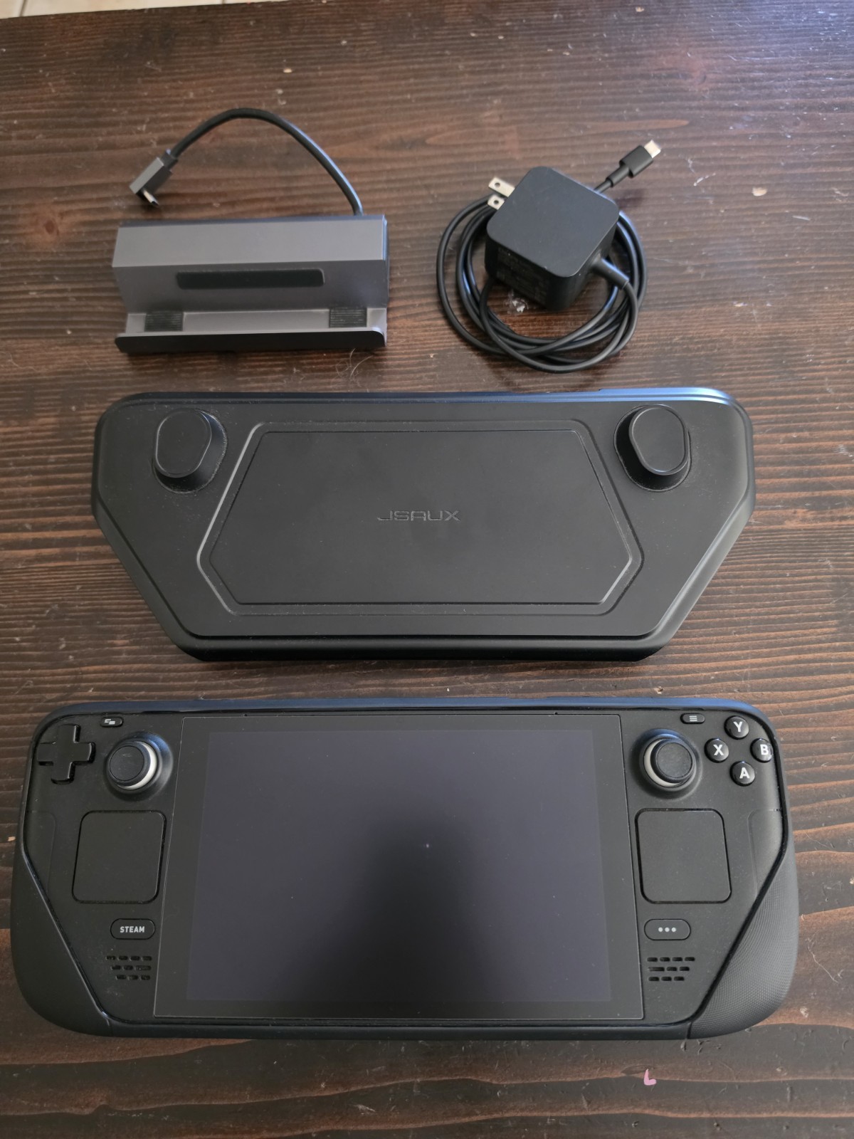 Valve Steam Deck 512GB LCD Handheld Gaming Console Black with Case and Charger