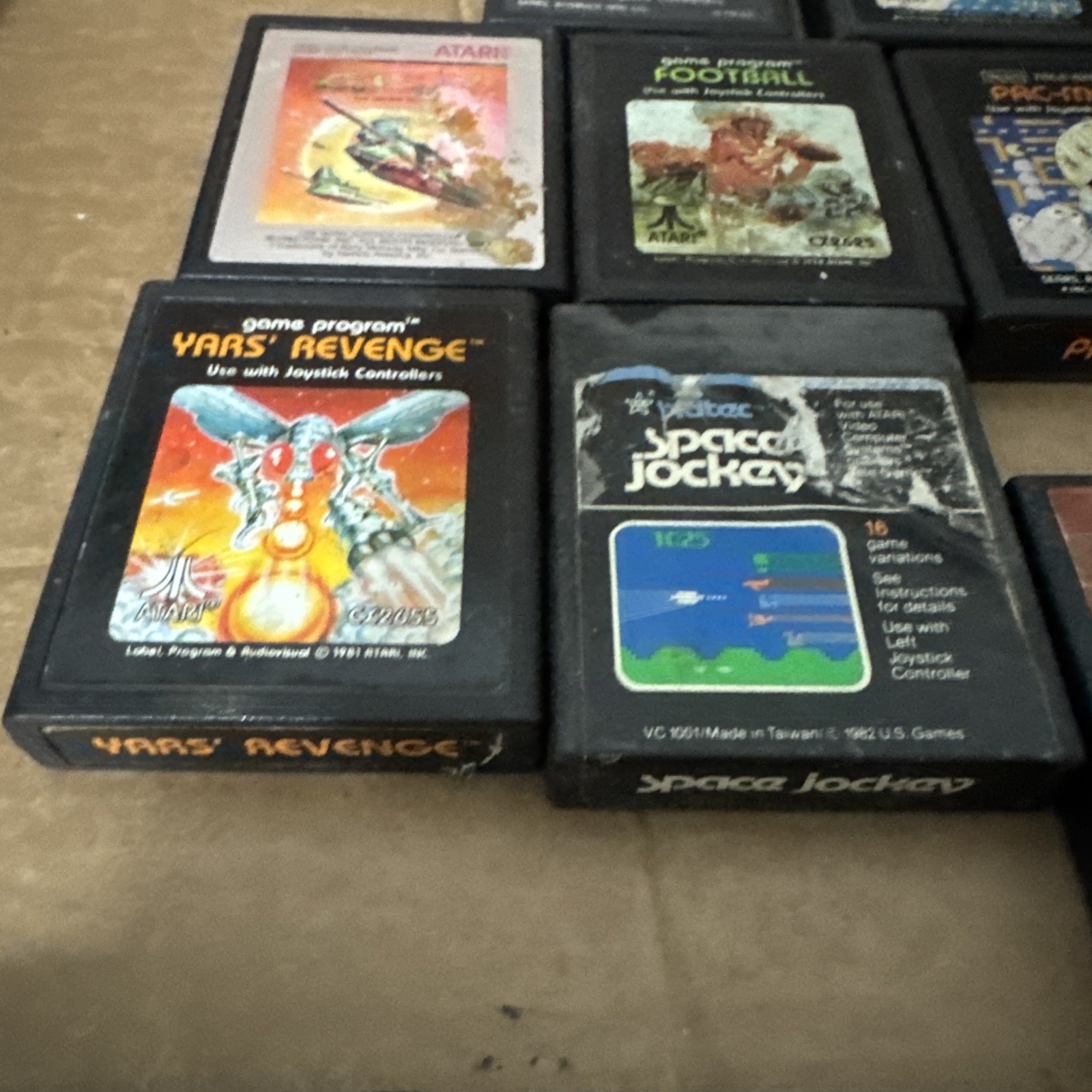 Atari 2600 Vader Black Console Bundle Cleaned Tested Works Great With 18 Games