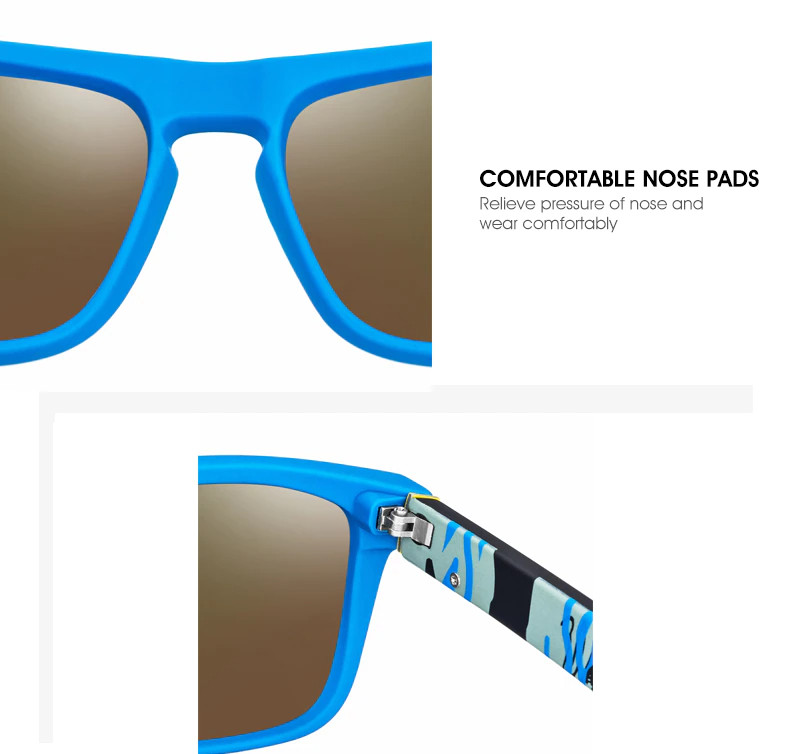 Square Sunglasses Men Driving Women Outdoor Glasses Polarized Sports Golfing