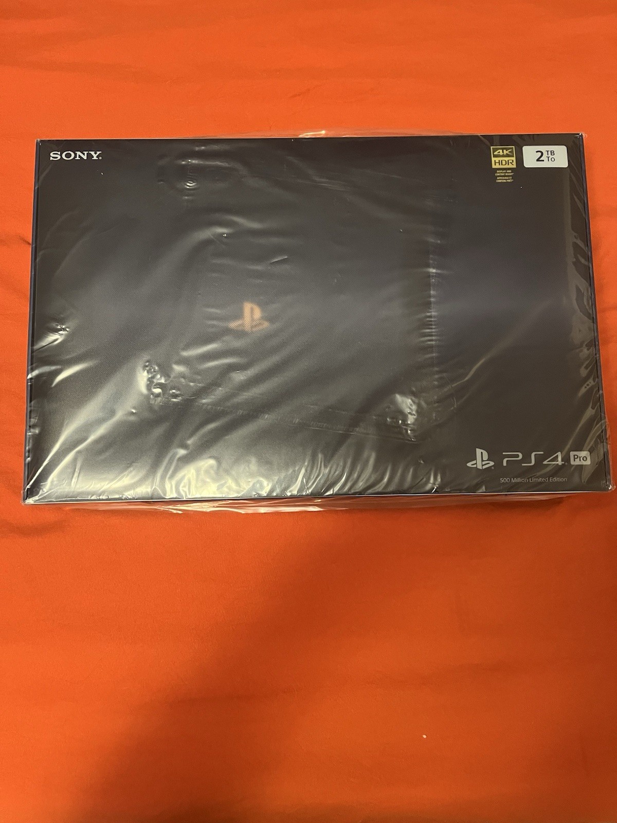 Unopened – rare Sony PS4 Pro 500 Million Limited Edition 2TB & Gold Headset
