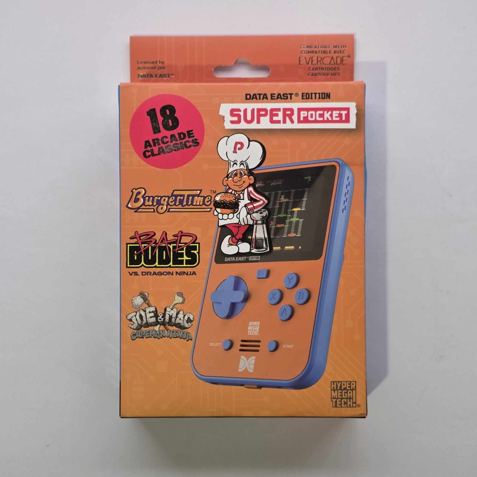 Evercade DATA EAST Super Pocket Limited Edition HyperMegaTech! Arcade