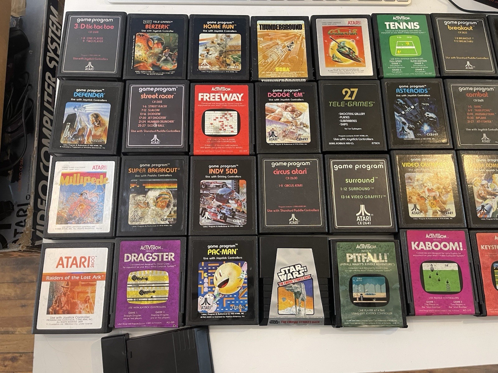 1977 Atari 2600 “Heavy Sixer” Console w/ 55 Games, Controllers, Manuals + Box