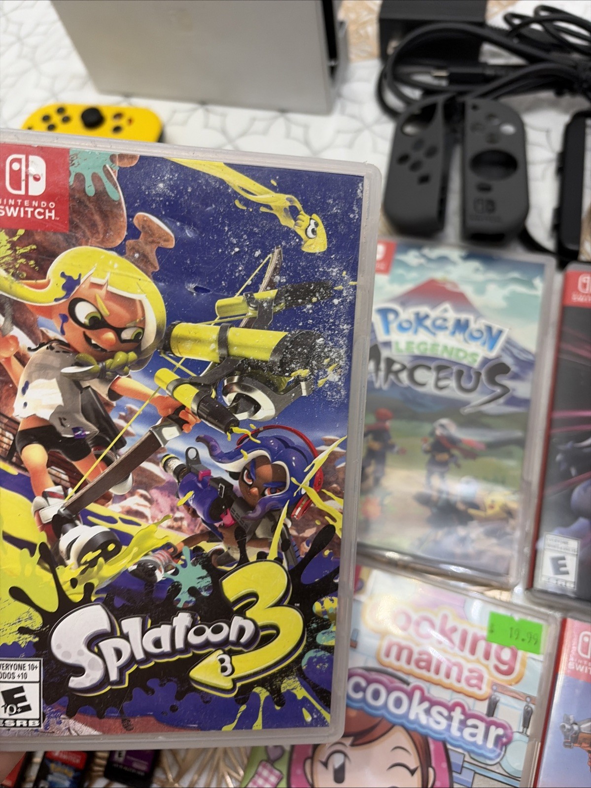 Nintendo Switch OLED Console Bundle + 13 Games , SD card , Fortnite Joycons !