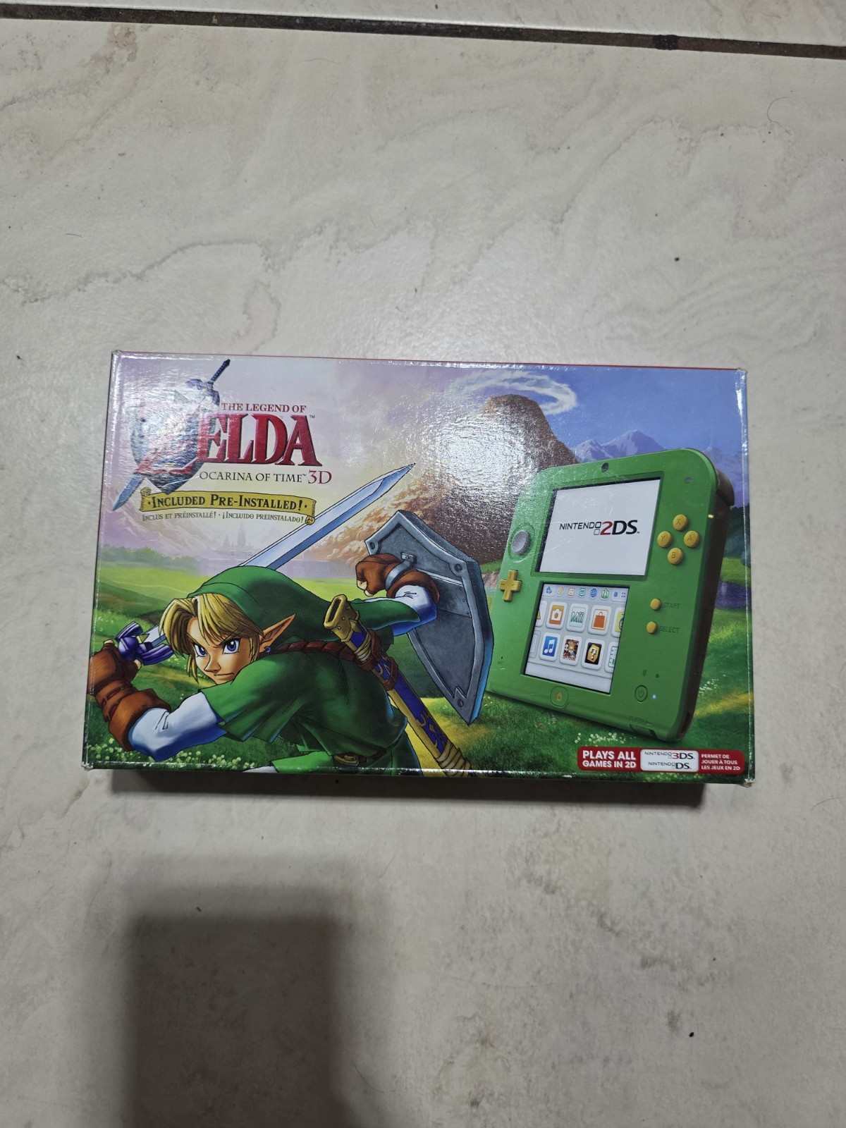 Nintendo 2DS Legend of Zelda Ocarina of Time 3D Green Console