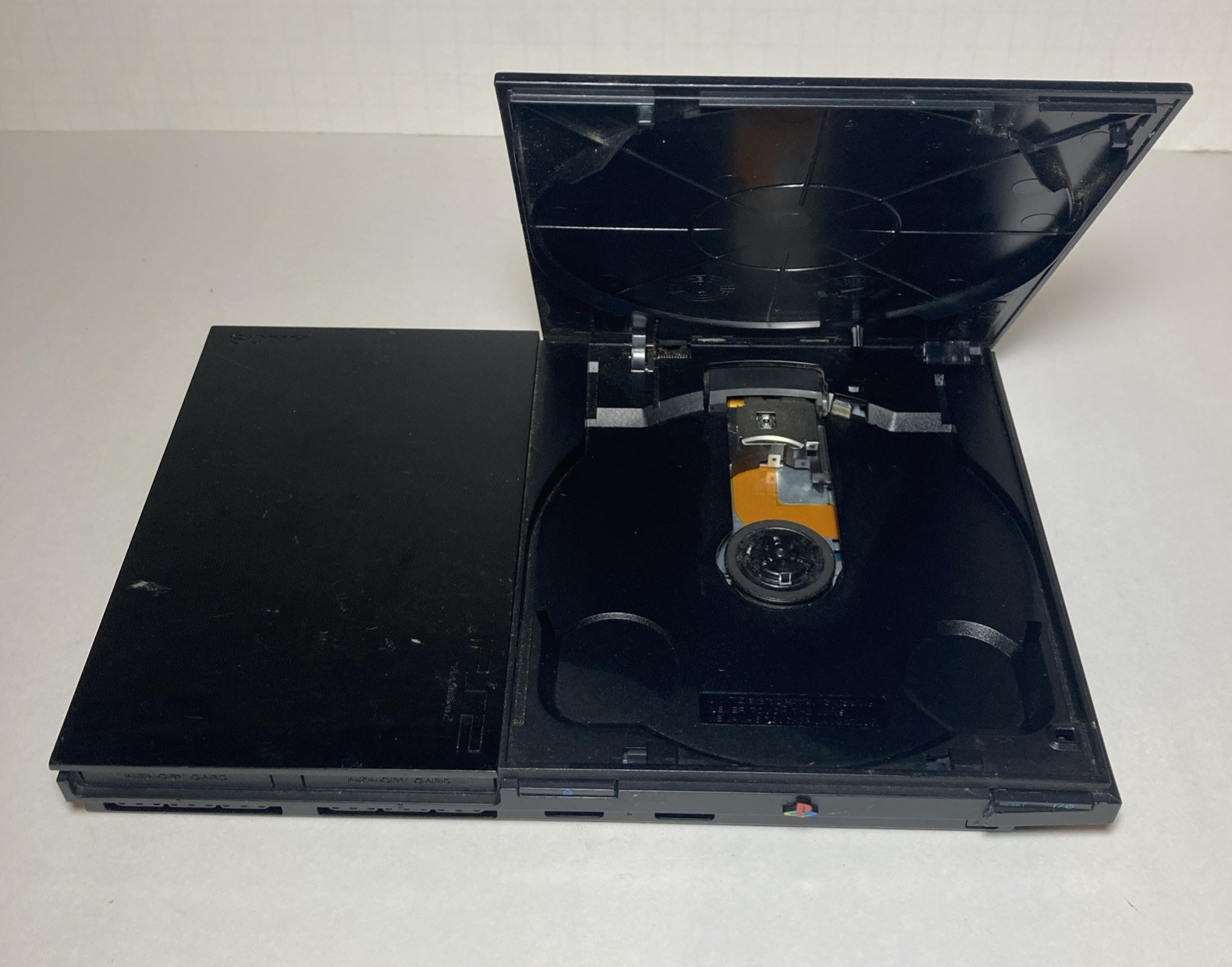 Ps2 Slim SCPH-90001 Console Only Black Tested & Plays Games But Shell Is Broken