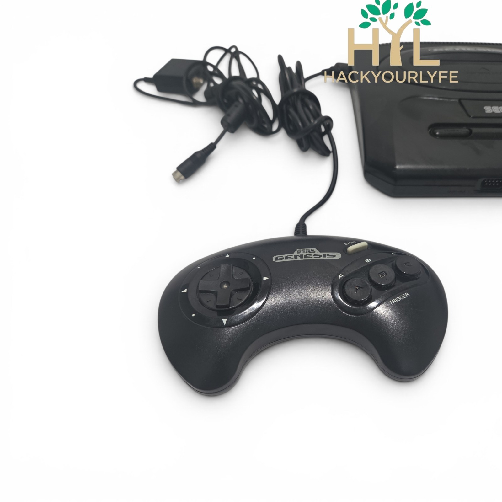 Sega Genesis Mini Classic Console MK 16000 2 Controllers Used