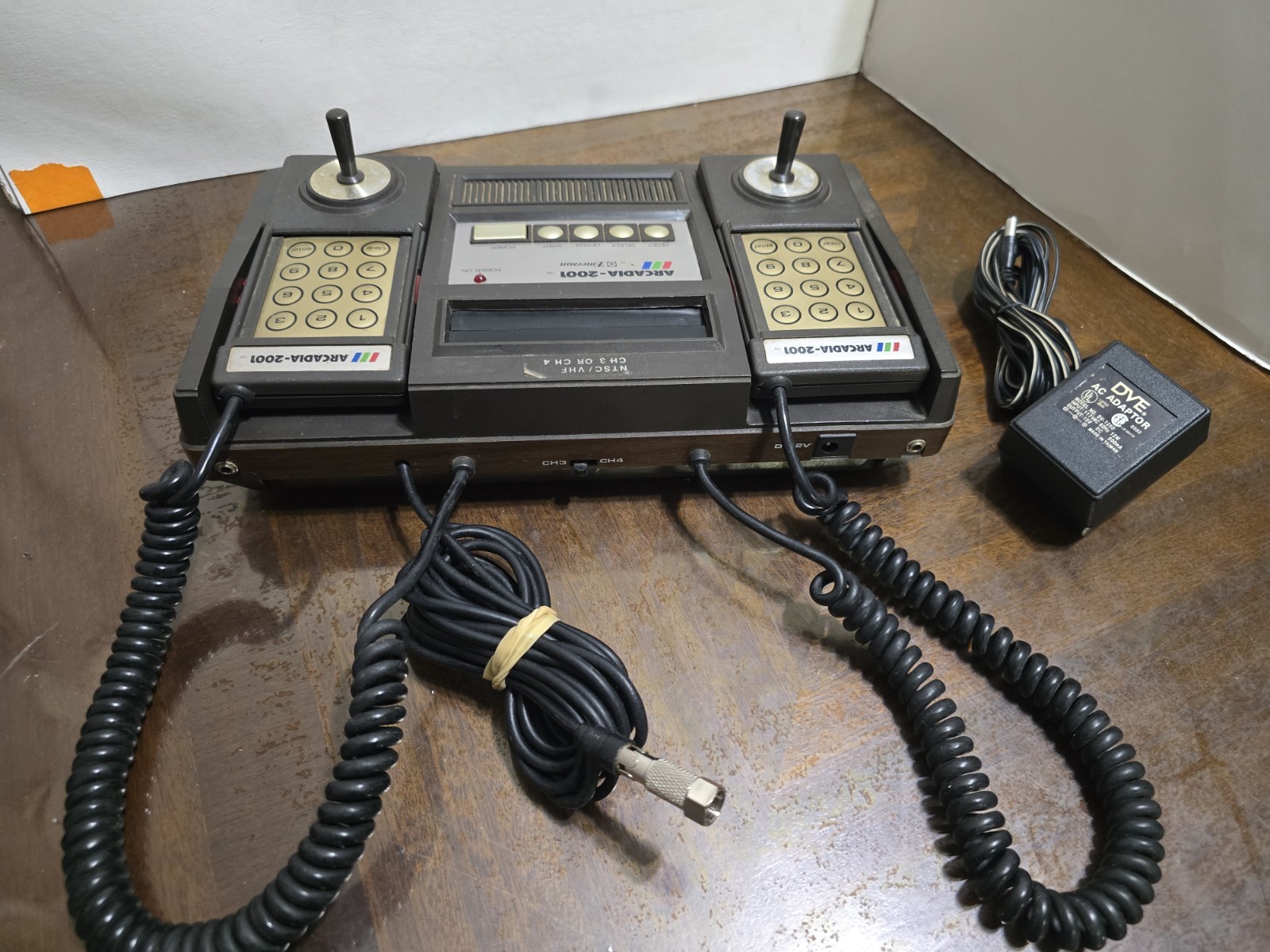 Emerson Arcadia 2001 Video Game Console (1982) Rare with 5 Games plus Manual