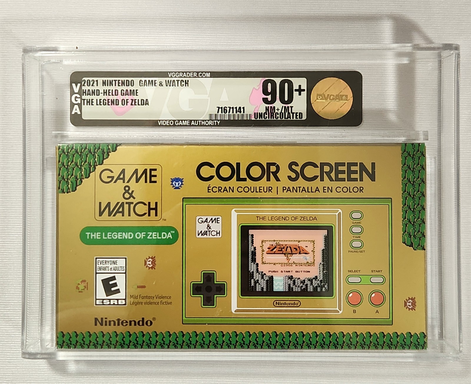 The Legend of Zelda Game & Watch Nintendo 2021 VGA Gold Graded 90+ Uncirculated