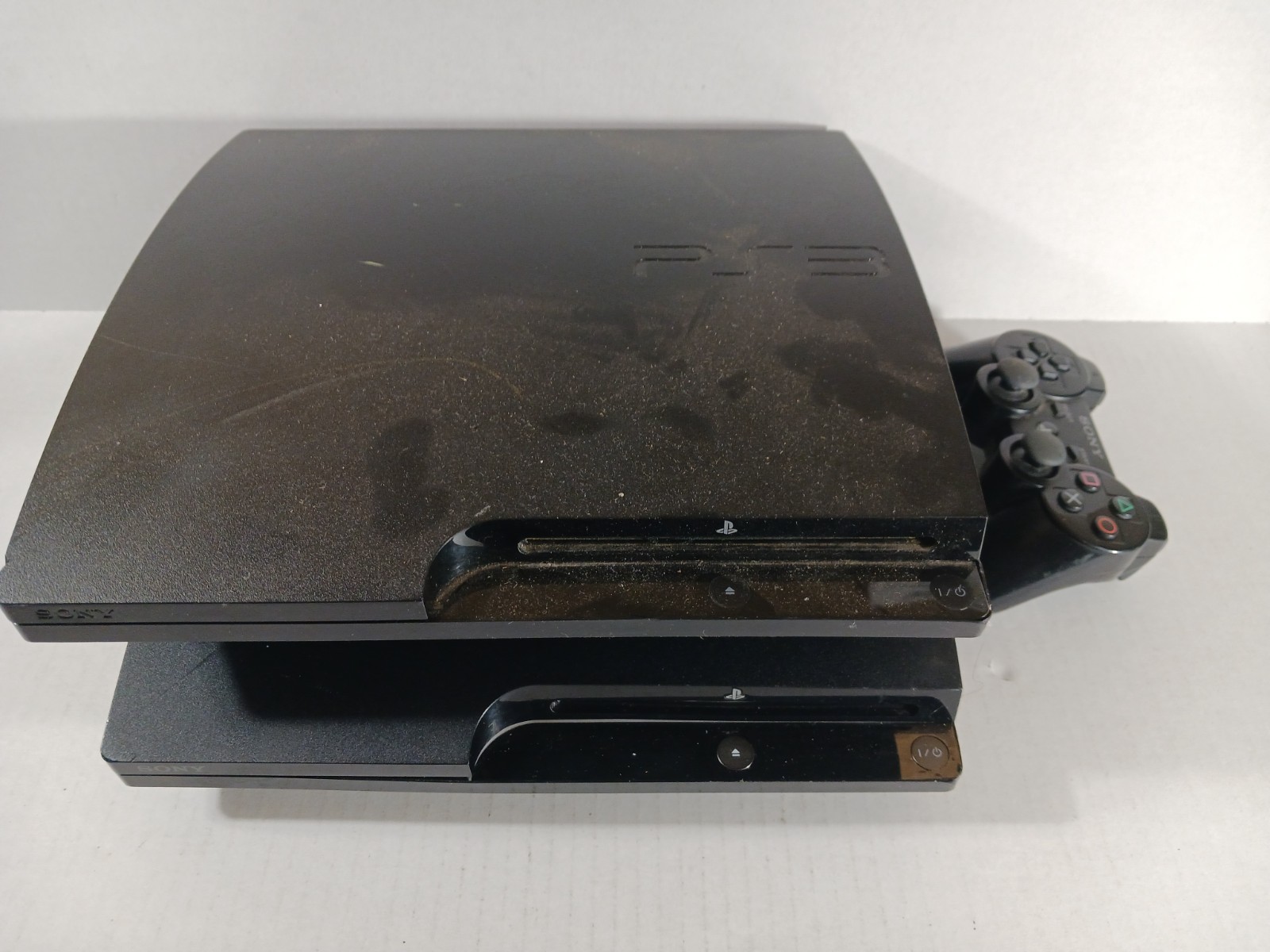 Sony PlayStation 3 Slim Junk Console Lot For Parts Only Missing Pieces PS3