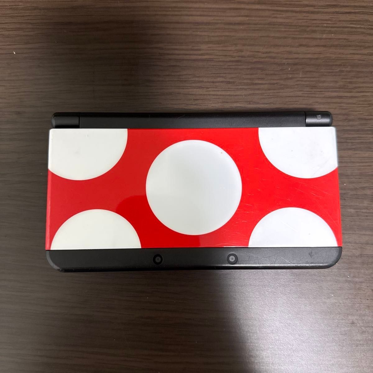 New Nintendo 3DS Console Red White Dot Pattern KTR-001 Japan Region Locked AC