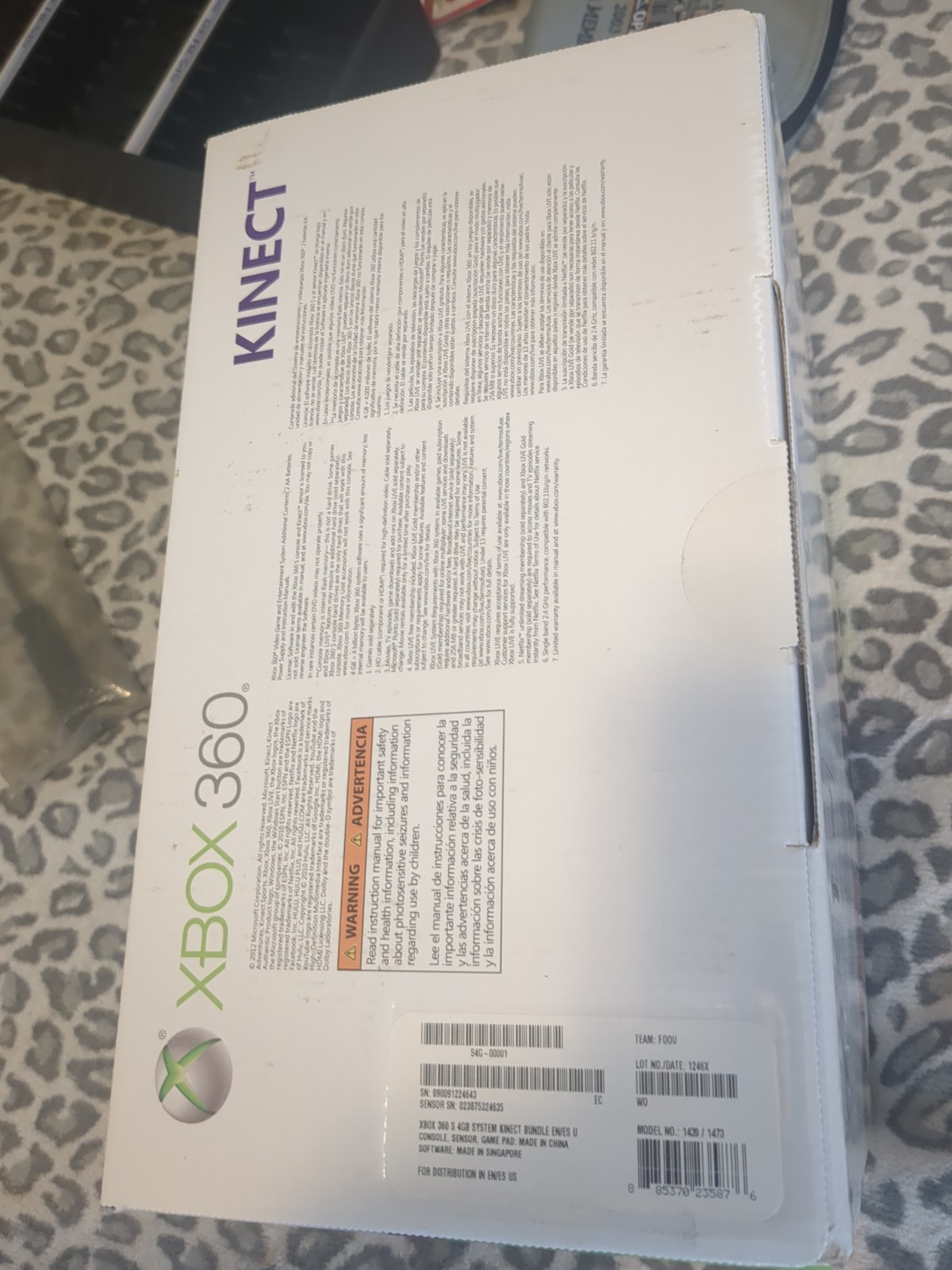 Microsoft Xbox 360 S Gaming Console and Kinect – Black Brand New Sealed Rare