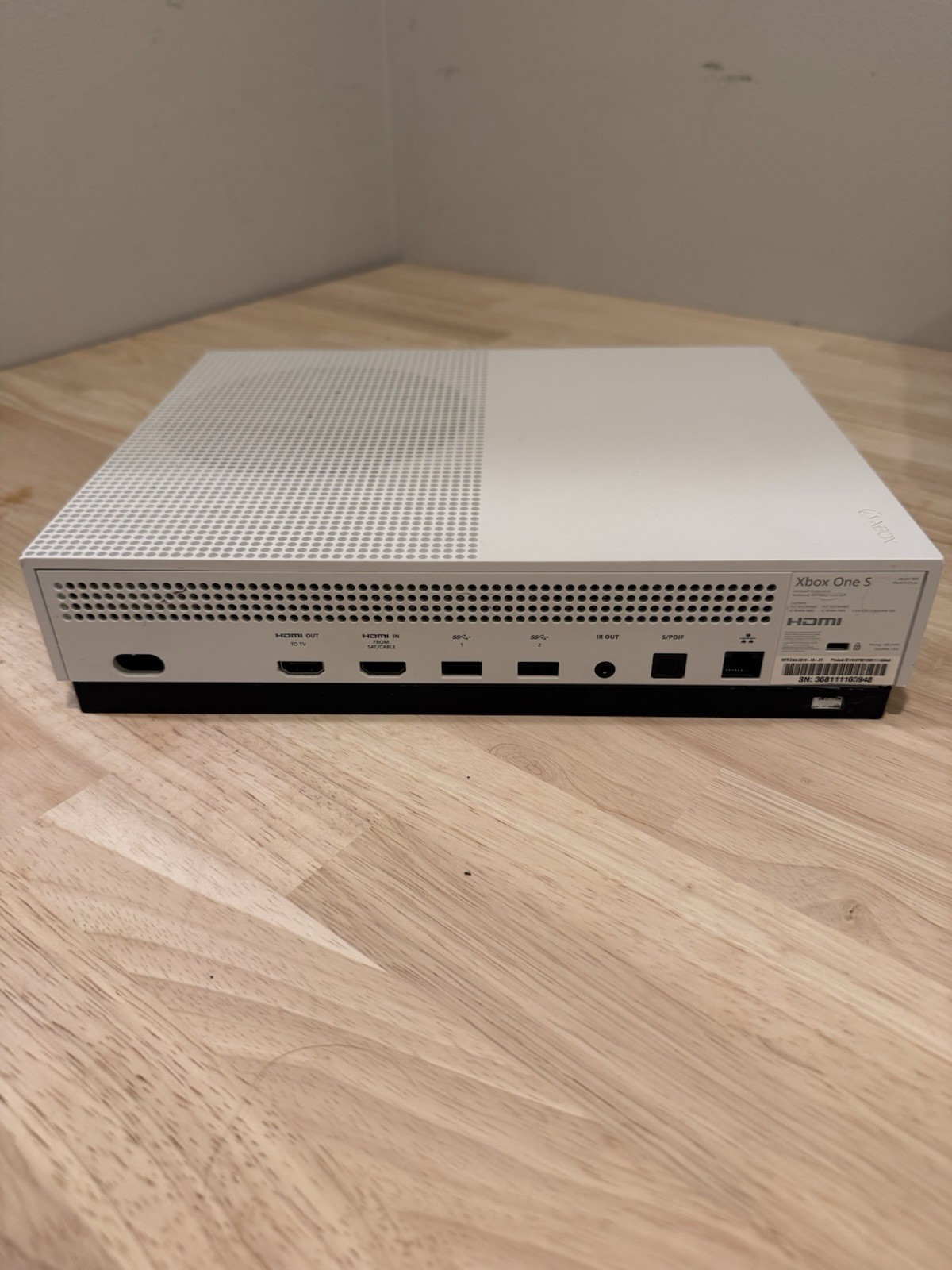 Xbox One S 1TB Console With Controller And Power Cord, HDMI New, Cleaned In/out