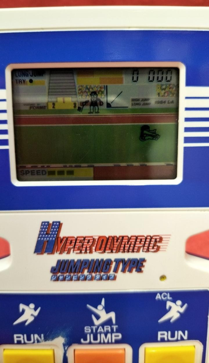 BANDAI Hyper Olympic Jumping Type LSI Handheld Electronic Game Konami 1984 Japan