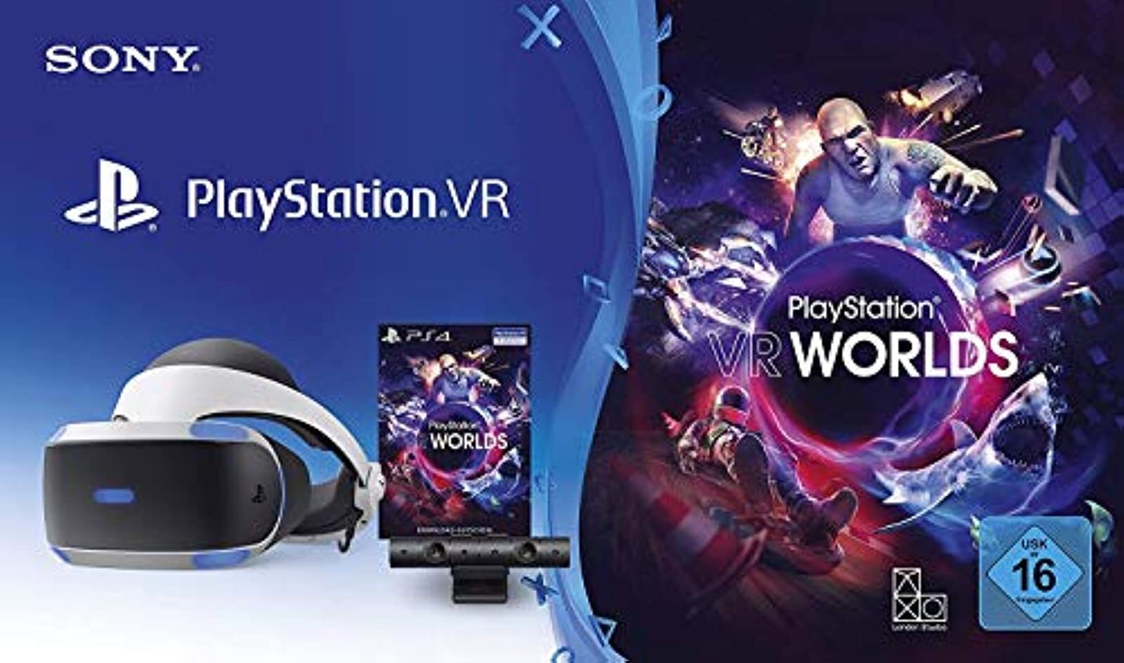 PlayStation VR Worlds Virtual Reality For PlayStation 4 PS4 Camera Headset Very