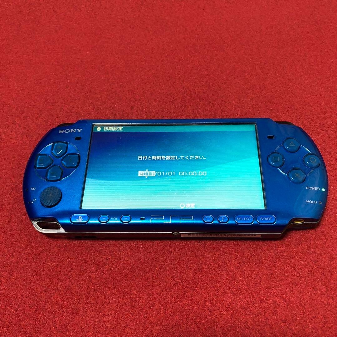 Sony PSP-3000 PSP 3000 Console Vibrant Blue VB Working Tested English language