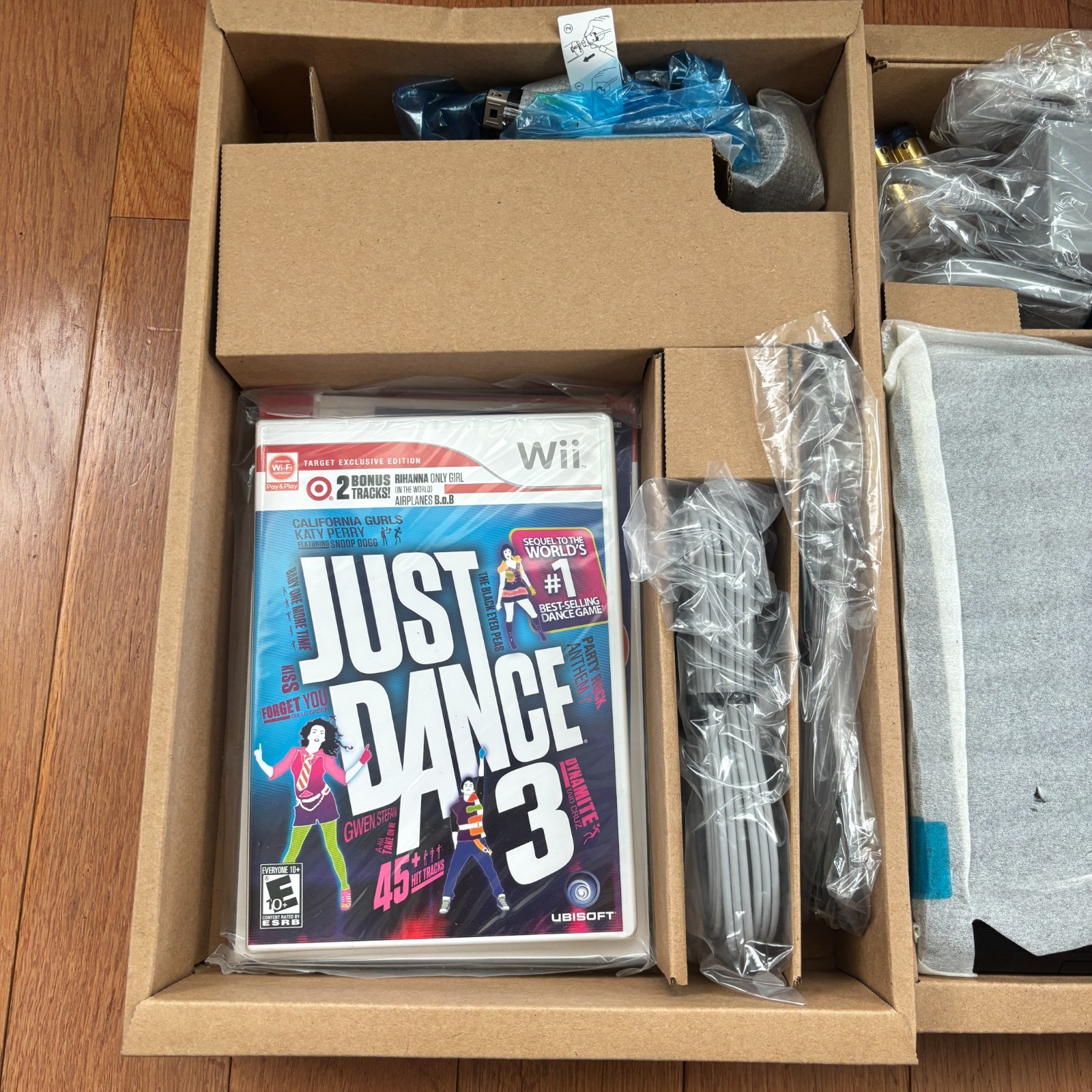 Nintendo Wii JUST DANCE 3 Console Bundle System Black Edition Sealed NEW IN BOX