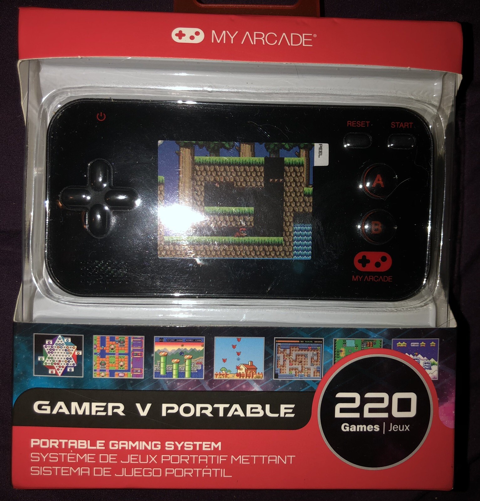 My Arcade DGUN-2573 Gamer V: Portable Handheld Game System – Includes 220 Games