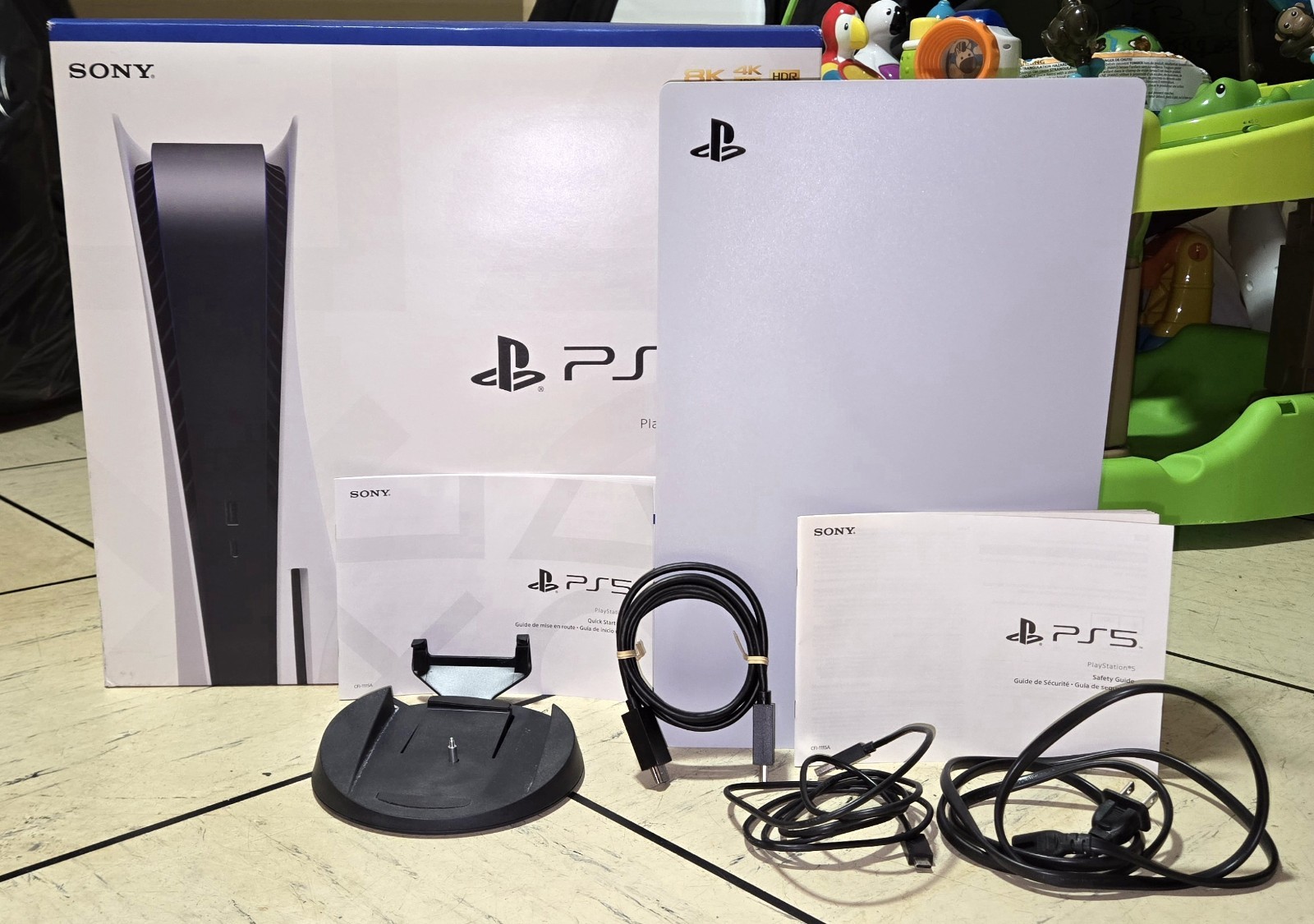 Sony PlayStation 5 – Disc Edition (CFI-1115A) White w/Box – READ DESCRIPTION