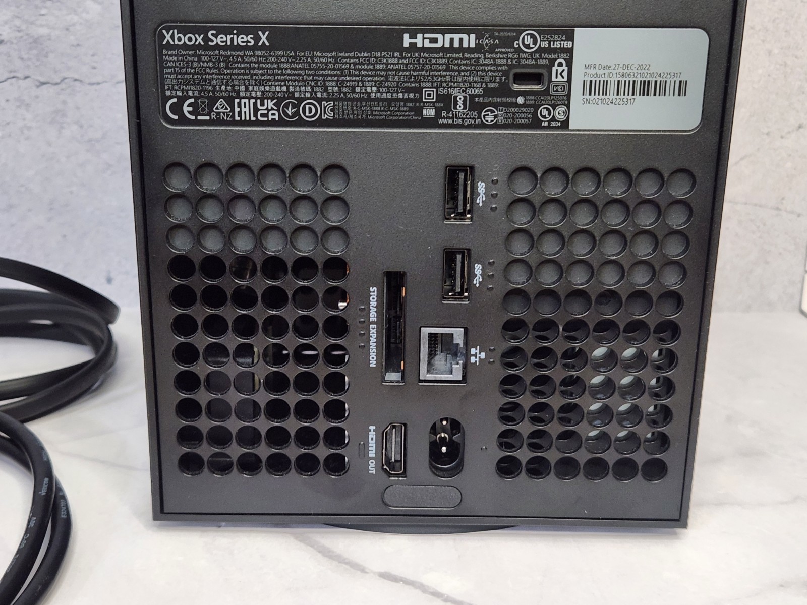 XBOX SERIES X-ONLY USED FOR 1 WEEK-CONSOLE, CORDS, REMOTE, INSTRUCTION MANUAL