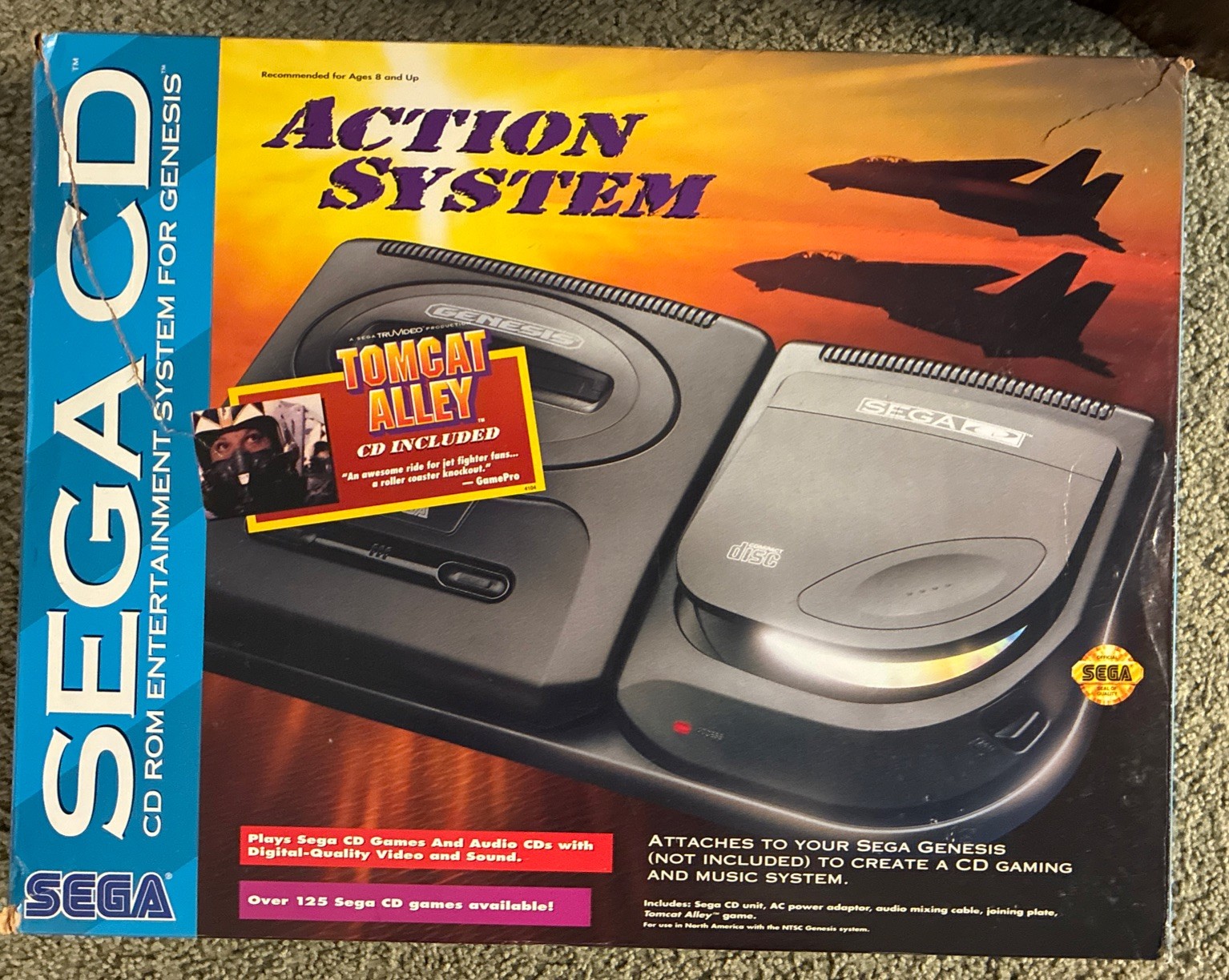 Sega CD Action System Sega Console – Tomcat Alley Bundle – Model 2 Boxed *READ*