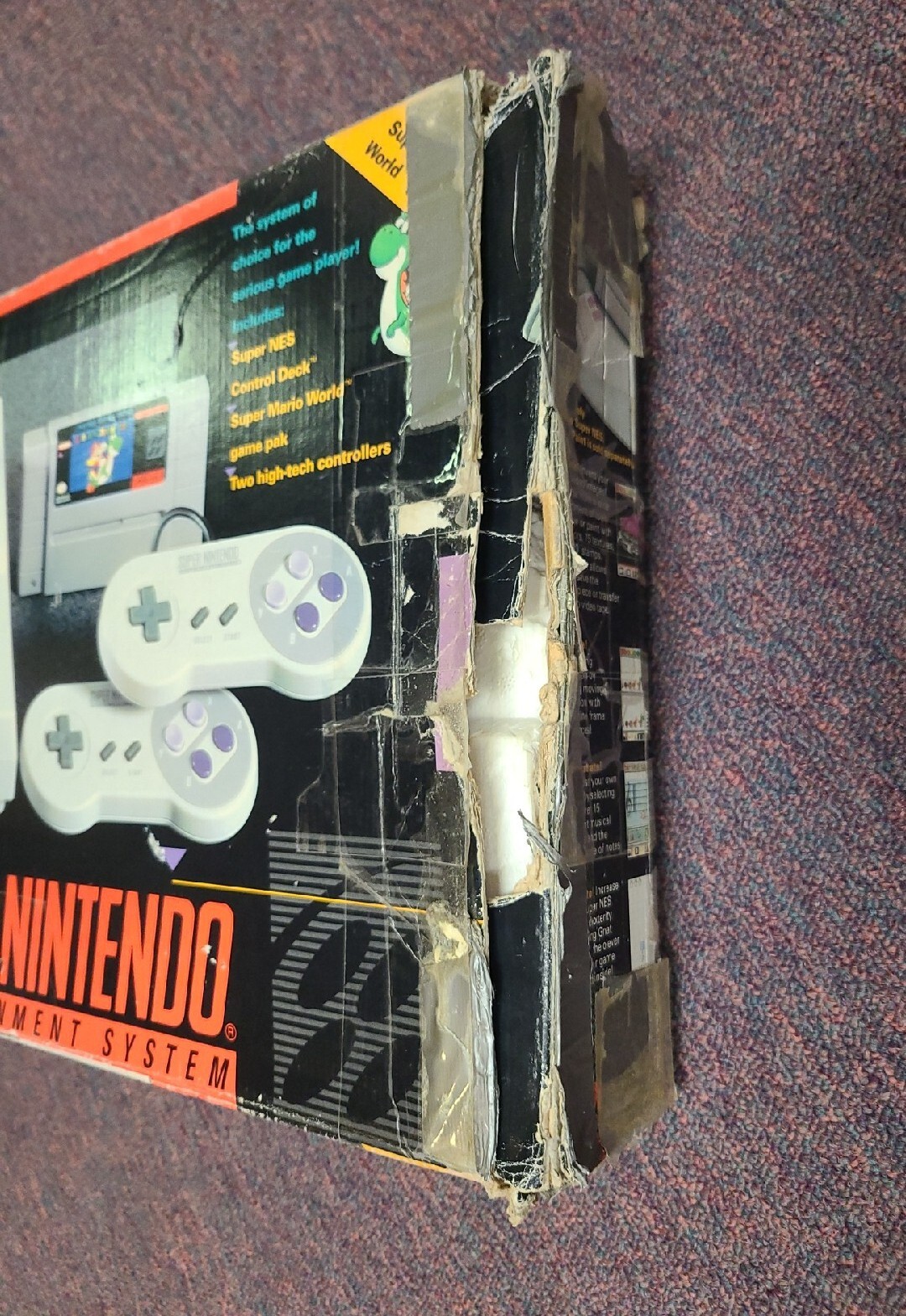Super NES Super Set Console System Super Mario Super Set (Tested & Works Well)