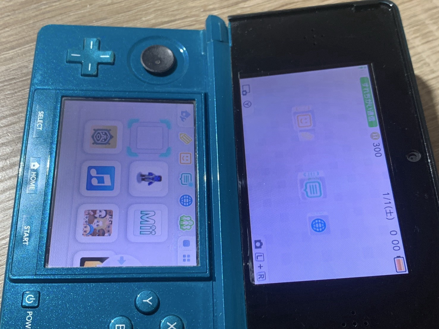 0947 Nintendo 3DS Aqua Blue Good TESTED