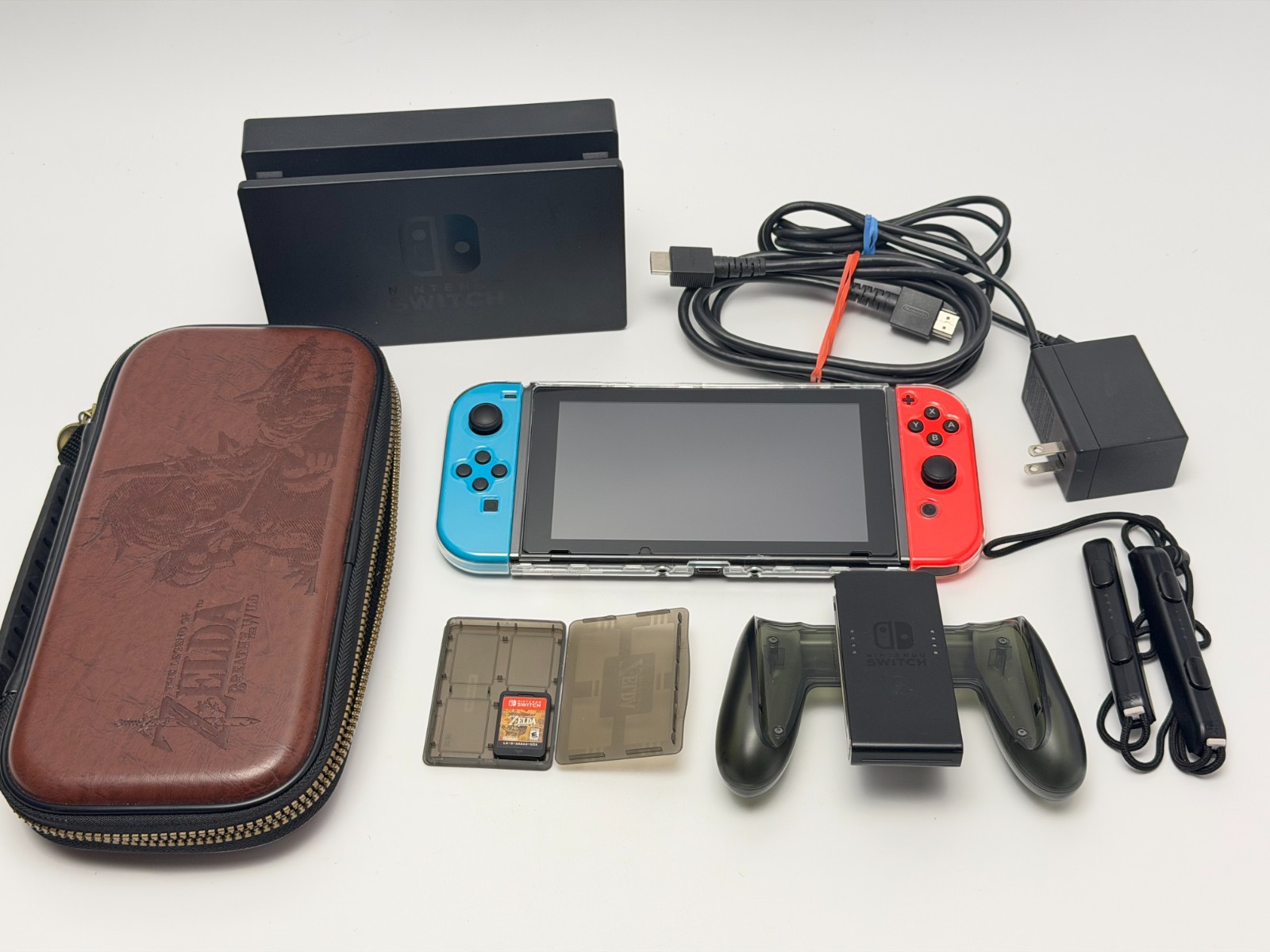 Nintendo Switch Console Zelda Breath of the Wild Bundle *Blue/Red Joy-Cons