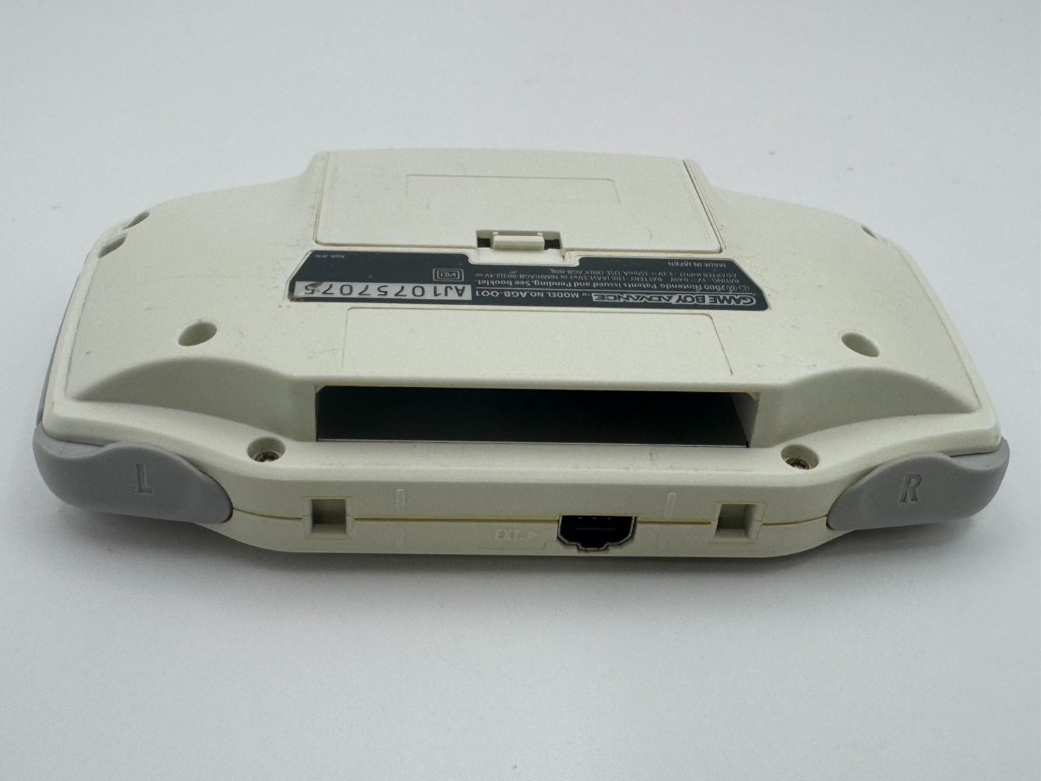 Nintendo Game Boy Advance White AGB-001 Console Tested LCD Dark Marks Japan
