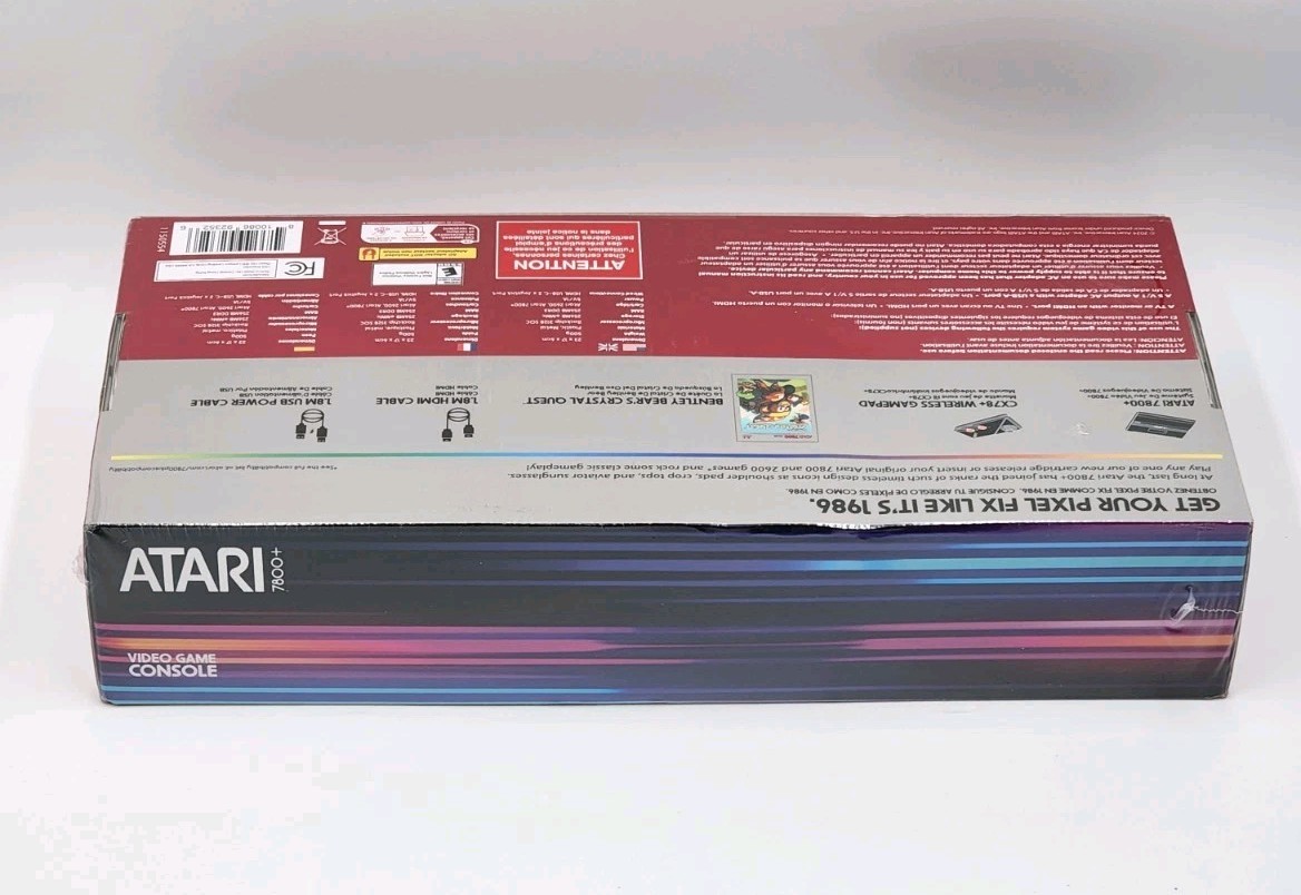 2024 Atari 7800 Plus Official HDMI Console & Wireless Controller 7800+ Sealed