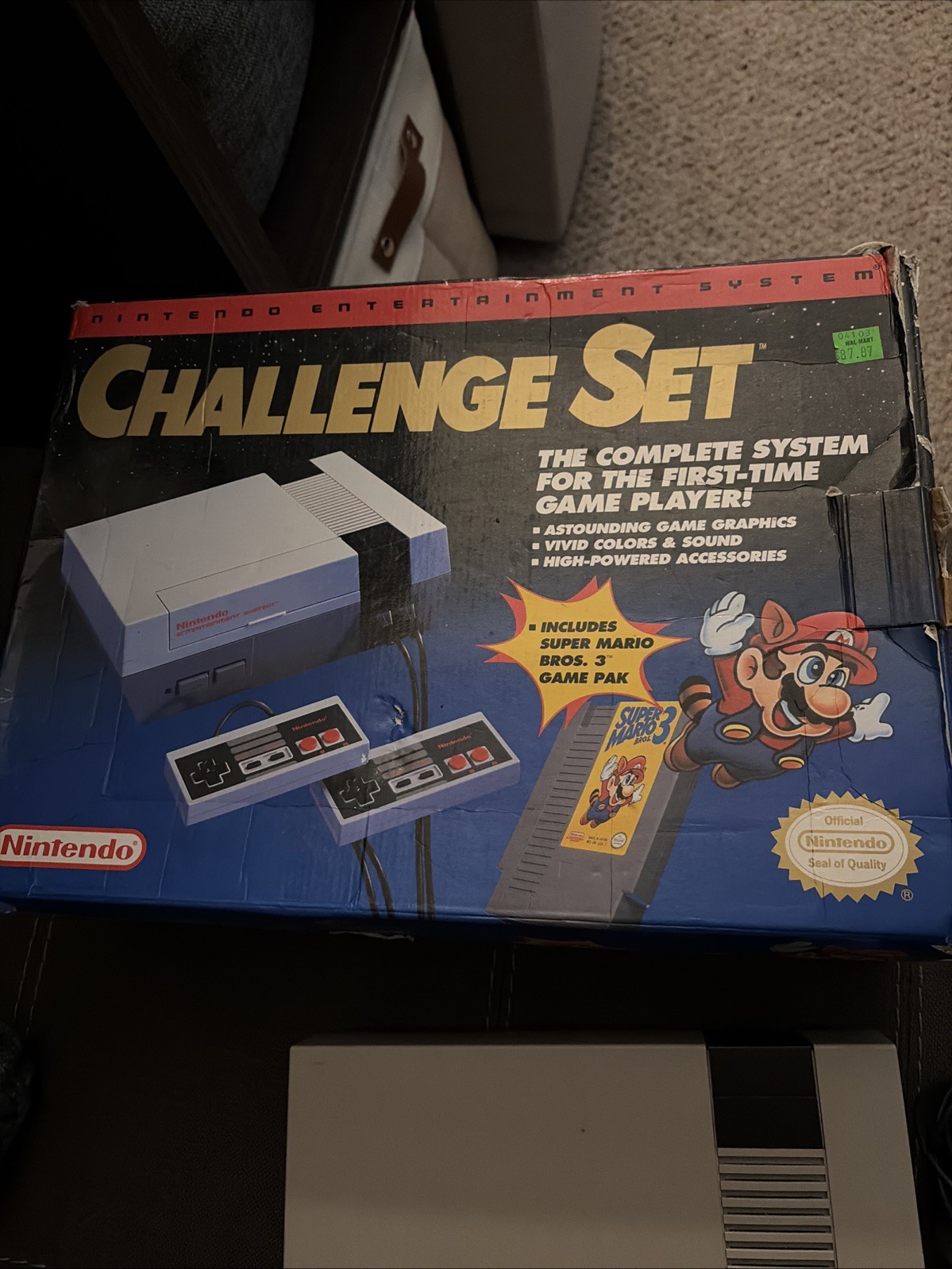Nintendo NES Challenge Set Game Console System in Box No Styrofoam No Game