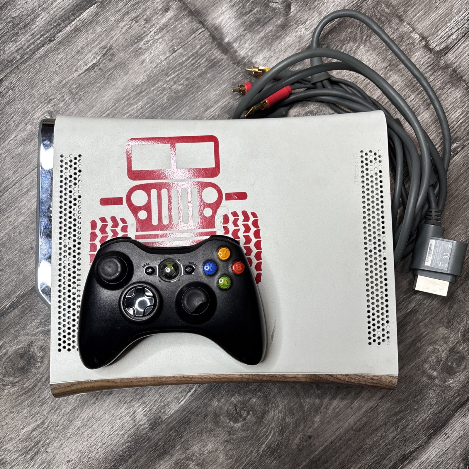Microsoft Xbox 360 Pro 20GB Console (Missing Power Cord) – Matte White Untested