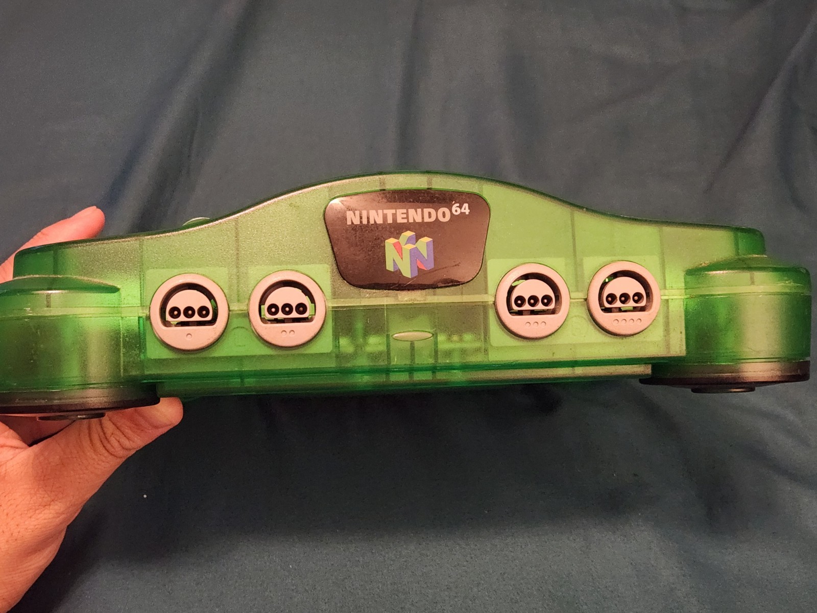 Authentic Nintendo 64 Jungle Green “Funtastic” Console tested and working!