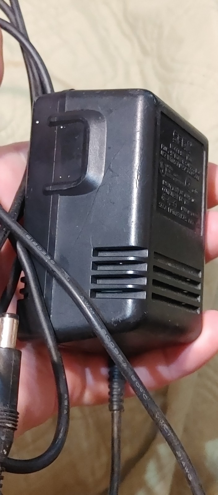 Works! Sega Genesis Model 1 & Master System OEM Power Supply Unit Adapter 1602-1