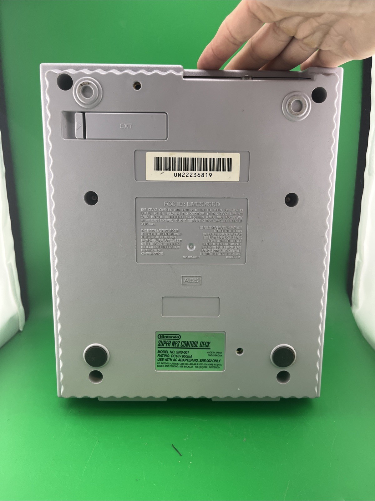 Super Nintendo Console System SNS-001 With 2 Controllers SNES Bundle Tested (T35