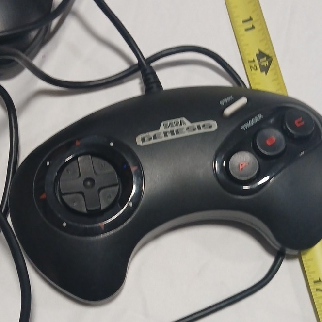 SEGA Genesis MK-1601 16-Bit Console Black w/ 2 Controllers, Cables, Volume